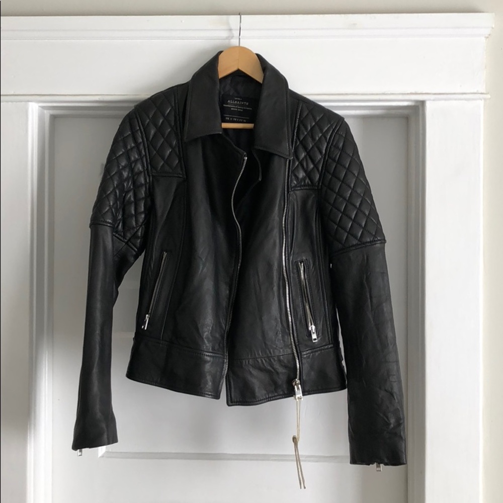 All Saints motorcycle walker leather jacket